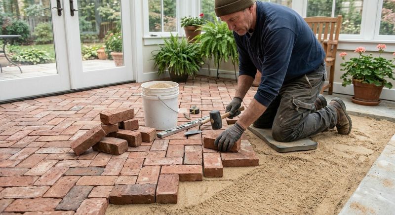 Brick Landscaping Installation in Worcester, MA