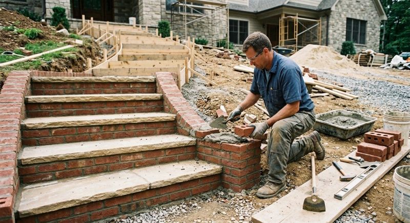Masonry Steps Installation in Stamford, CT
